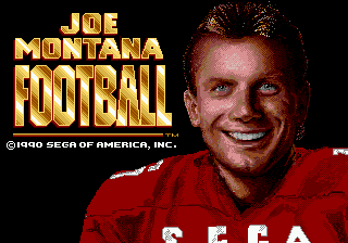 Заставка игры Joe Montana Football